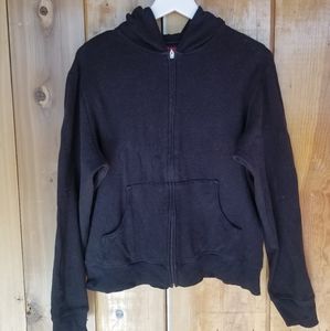 NY&Co Waffle Black Full Zip Hoodie, sz XL